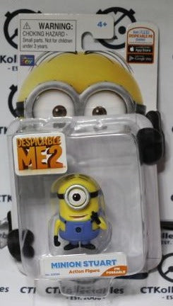 MINION STUART ACTION FIGURE DESPICABLE ME 2 THINKWAY TOYS ILLUMINATION ENTERTAINMENT