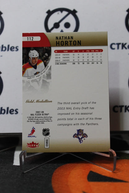 2007-08 FLEER ULTRA NATHAN HORTON # 112 NHL FLORIDA PANTHERS HOCKEY CARD