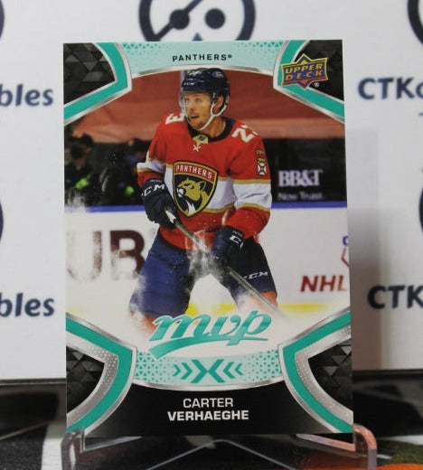 2021-22 UPPER DECK MVP CARTER VERHAEGHE # 135 FLORIDA PANTHERS HOCKEY CARD