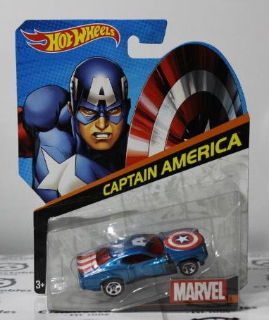 CAPTAIN AMERICA MATTEL HOT WHEELS 1:64 DIE CAST MARVEL COMICS  2014