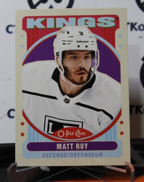 2021-22 O-PEE CHEE MATT ROY # 142 RETRO  L A KINGS NHL  HOCKEY CARD