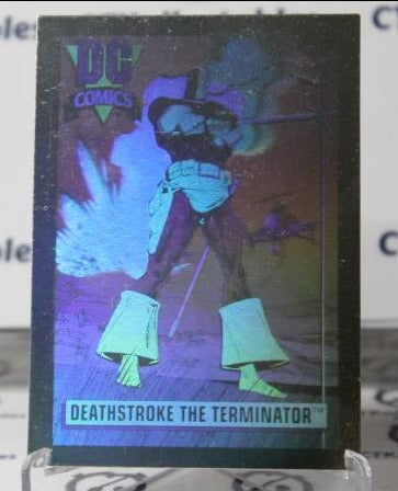 DEATHSTROKE THE TERMINATOR # DCH3 NON-SPORT DC  COMICS CHASE HOLO CARD  1991