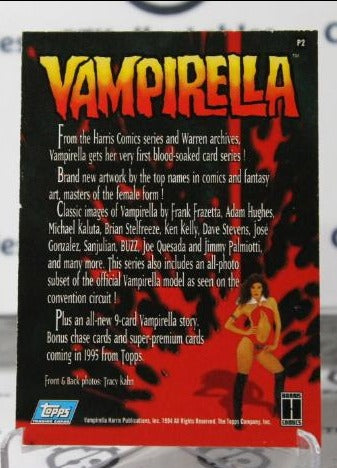 VAMPIRELLA  NON-SPORT HARRIS/TOPPS COMICS PROMO PHOTO CARD  1994