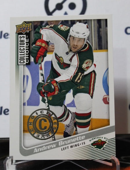 2009-10  UPPER DECK ANDREW BRUNETTE # 77 CHOICE RESERVE  MINNESOTA WILD  NHL HOCKEY CARD