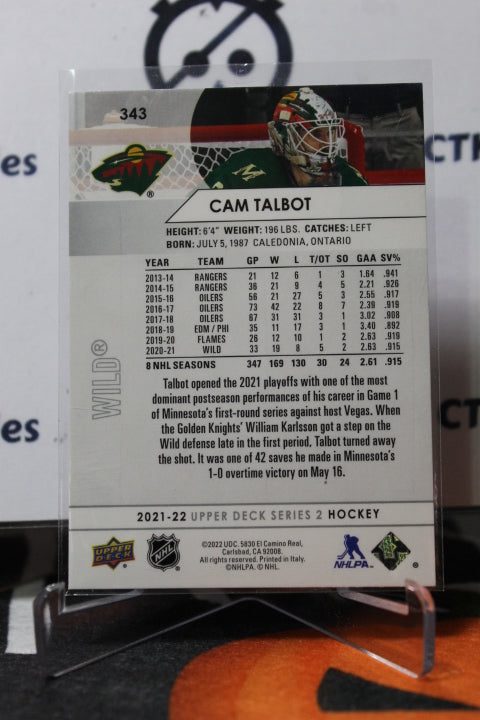 2021-22 UPPER DECK  CAM TALBOL # 343 MINNESOTA WILD  NHL HOCKEY CARD