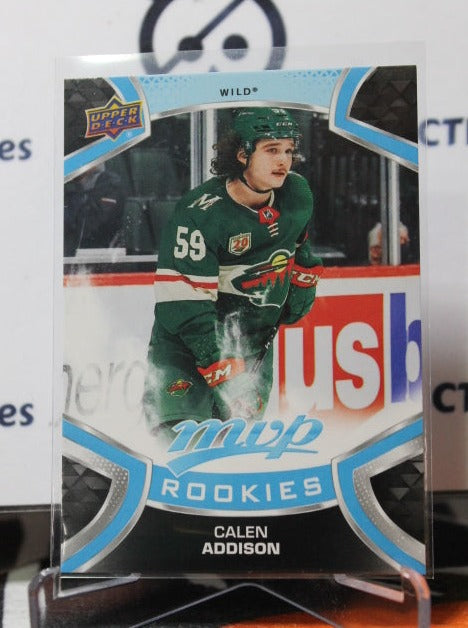 2021-22 UPPER DECK MVP CALEN ADDISON # 221 ROOKIE MINNESOTA WILD  NHL HOCKEY CARD