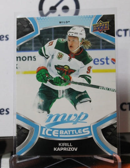 2021-22 UPPER DECK MVP KIRILL KAPRIZOV # 218 ROOKIE ICE BATTLES  MINNESOTA WILD  NHL HOCKEY CARD