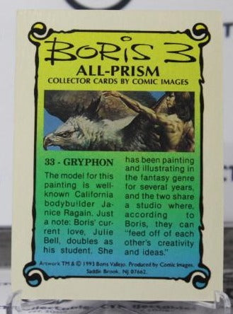 BORIS 3 GRYPHON #33 NON-SPORT  BORIS VALLEJO (ALL-PRISM) 1993