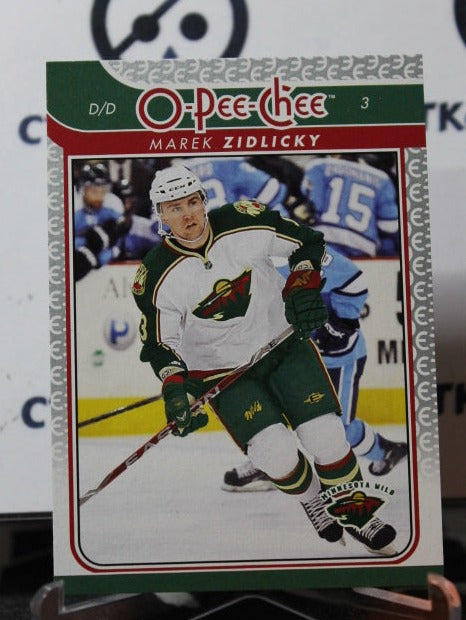 2009-10 O-PEE-CHEE MAREK ZIDLICKY # 86  MINNESOTA WILD  NHL HOCKEY CARD