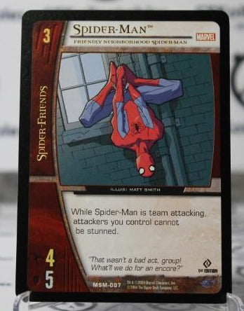 SPIDER-MAN # 3 MARVEL VS SYSTEM UPPER DECK ENTERTAINMENT NON-SPORT TRADING CARD 2004