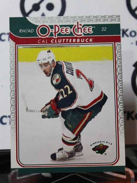 2009-10 O-PEE-CHEE CAL CLUTTERBUCK # 304  MINNESOTA WILD  NHL HOCKEY CARD