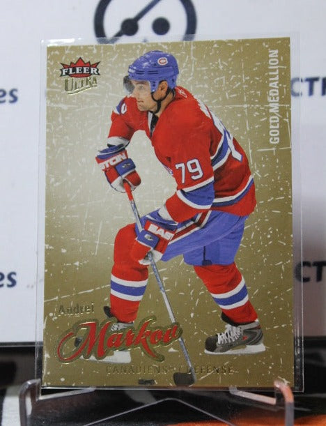 2008-09 FLEER ULTRA ANDREI MARKOV # 38  MONTREAL CANADIANS HOCKEY CARD