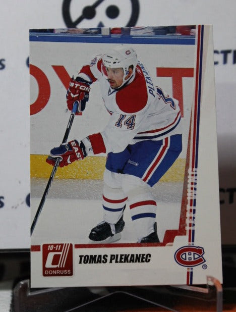 2010-11 PANINI DONRUSS TOMAS PLEKANEC # 177 MONTREAL CANADIANS HOCKEY CARD
