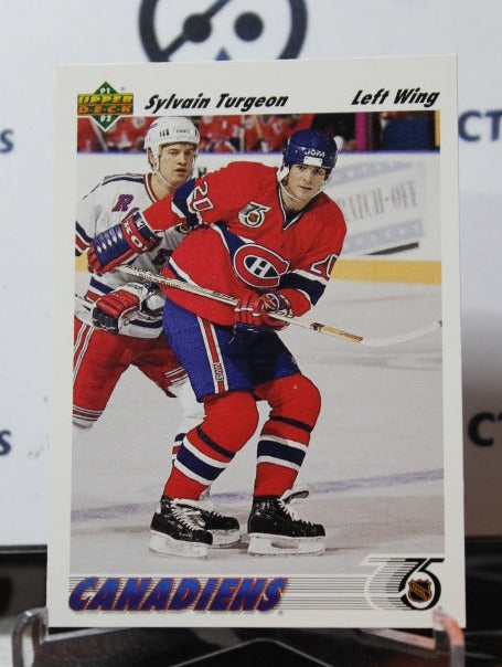 1991-92 UPPER DECK SYLVAIN TURGEON # 579 MONTREAL CANADIANS HOCKEY CARD