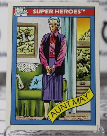 AUNT MAY # 28 MARVEL SUPER HEROES NM NON-SPORT TRADING CARD IMPEL 1990