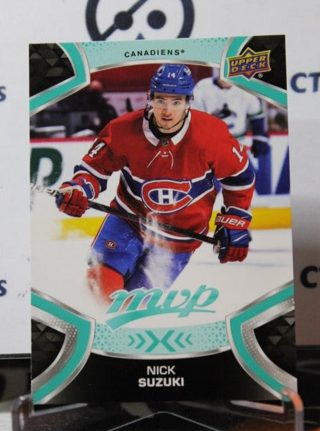 2021-22 UPPER DECK  MVP NICK SUZUKI # 87  MONTREAL CANADIANS HOCKEY CARD