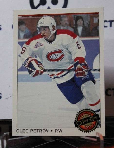 1992-93  O-PEE-CHEE PREMIER OLEG PETROV # 96 MONTREAL CANADIENS HOCKEY CARD