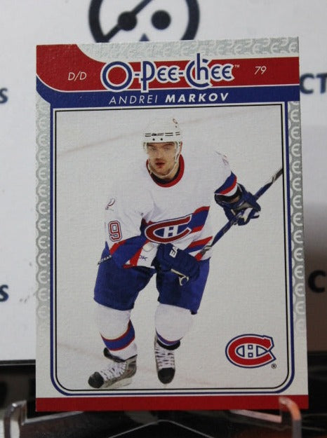 2009-10 O-PEE-CHEE ANDREI MARKOV # 125 MONTREAL CANADIENS HOCKEY CARD