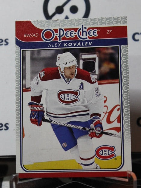 2009-10 O-PEE-CHEE ALEX KOVALEV # 181 MONTREAL CANADIENS HOCKEY CARD