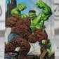 THING VS HULK # 1-D MARVEL MASTERPIECES NM  SUPER HEROES SKYBOX NON-SPORT TRADING CARD 1992