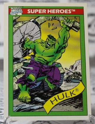 HULK # 3 MARVEL NM  SUPER HEROES NON-SPORT TRADING CARD 1990