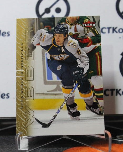 2009-10 FLEER ULTRA SHEA WEBER # 87  NASHVILLE PREDATORS NHL HOCKEY TRADING CARD