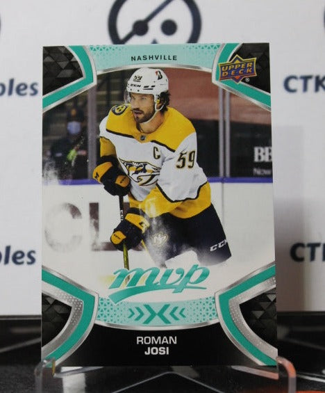 2021-22 UPPERDECK MVP ROMAN JOSI # 159  NASHVILLE PREDATORS NHL HOCKEY TRADING CARD