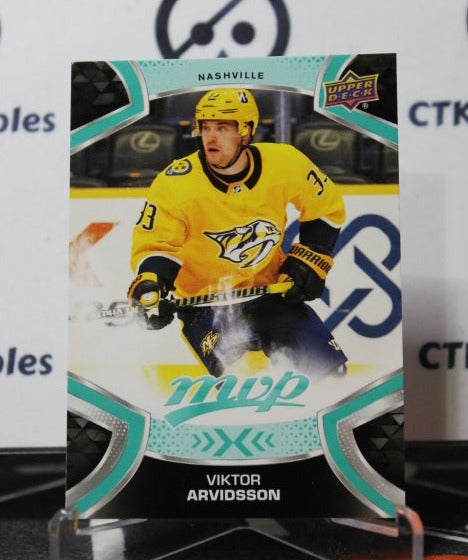 2021-22 UPPERDECK MVP VIKTOR ARVIDSSON # 33  NASHVILLE PREDATORS NHL HOCKEY TRADING CARD