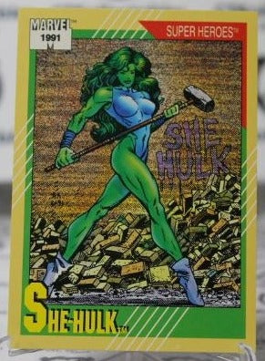 SHE-HULK # 43 MARVEL  NM IMPEL SUPER HEROES NON-SPORT TRADING CARD 1991