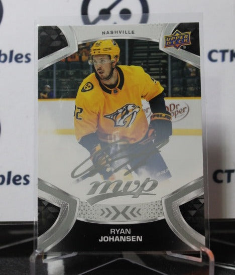 2021-22 UPPER DECK MVP RYAN JOHANSEN # 92 SILVER SCRIPT NASHVILLE PREDATORS NHL HOCKEY TRADING CARD