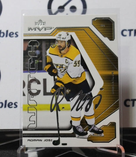 2021-22 UPPER DECK MVP ROMAN JOSI # 41 MVP WATCH NASHVILLE PREDATORS NHL HOCKEY TRADING CARD