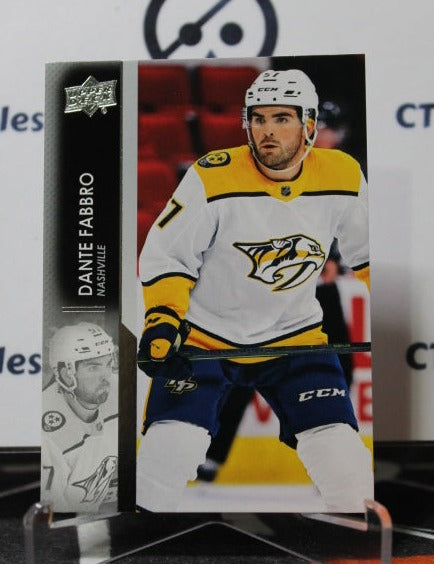 2021-22 UPPER DECK DANTE FABBRO # 352 NASHVILLE PREDATORS NHL HOCKEY TRADING CARD