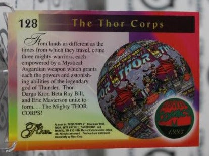 THE THOR CORPS # 128  MARVEL  NM '94 FLAIR SUPER HEROES NON-SPORT TRADING CARD 1994