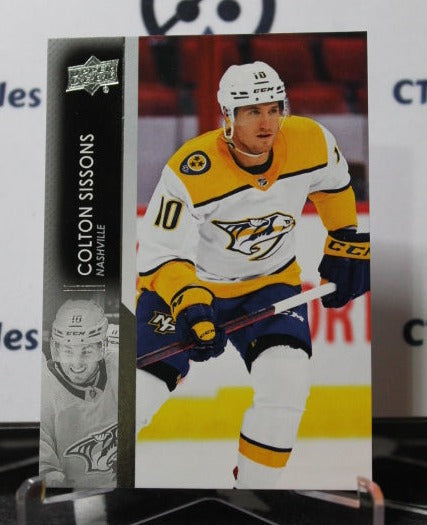 2021-22 UPPER DECK COLTON SISSONS # 355 NASHVILLE PREDATORS NHL HOCKEY TRADING CARD