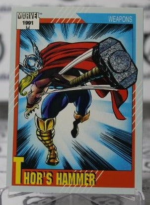 THOR'S HAMMER # 128  MARVEL  NM IMPEL SUPER HEROES NON-SPORT TRADING CARD 1991