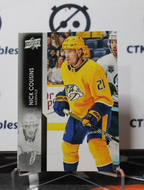 2021-22 UPPER DECK NICK COUSINS # 350 NASHVILLE PREDATORS NHL HOCKEY TRADING CARD