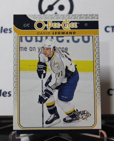 2009-10 O-PEE-CHEE DAVID LEGWAND # 57 NASHVILLE PREDATORS NHL HOCKEY TRADING CARD