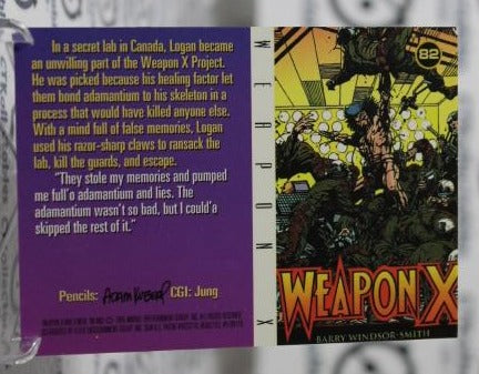 WOLVERINE # 82  WEAPON X MARVEL FLEER ULTRA X-MEN NON-SPORT TRADING CARD 1995