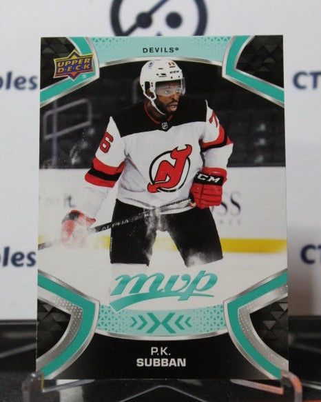 2021-22 UPPER DECK MVP P.K. SUBBAN # 76 NEW JERSEY DEVILS  NHL HOCKEY TRADING CARD