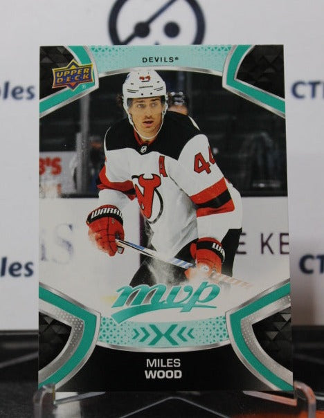 2021-22 UPPER DECK MVP MILES WOOD # 154  NEW JERSEY DEVILS  NHL HOCKEY TRADING CARD