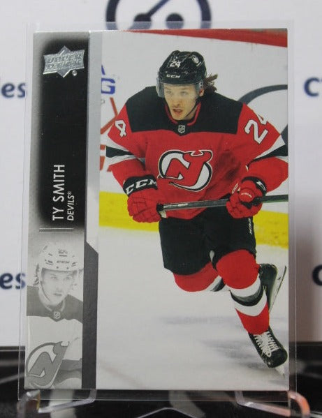 2021-22 UPPER DECK  TY SMITH # 111 ROOKIE NEW JERSEY DEVILS  NHL HOCKEY TRADING CARD