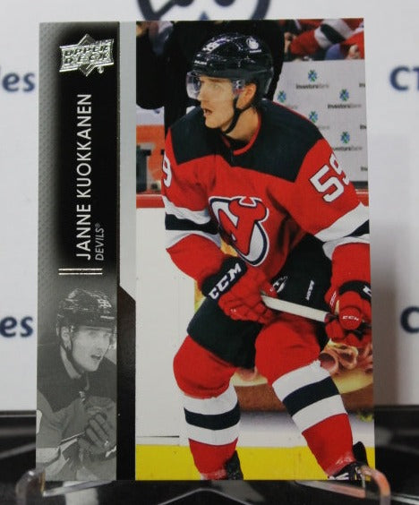 2021-22 UPPER DECK  JANNE KUOKKANEN # 356 NEW JERSEY DEVILS  NHL HOCKEY TRADING CARD