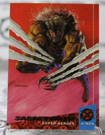 SABRETOOTH # 15 NM X-MEN '94 FLEER ULTRA MARVEL SUPER HEROES NON-SPORT TRADING CARD 1994
