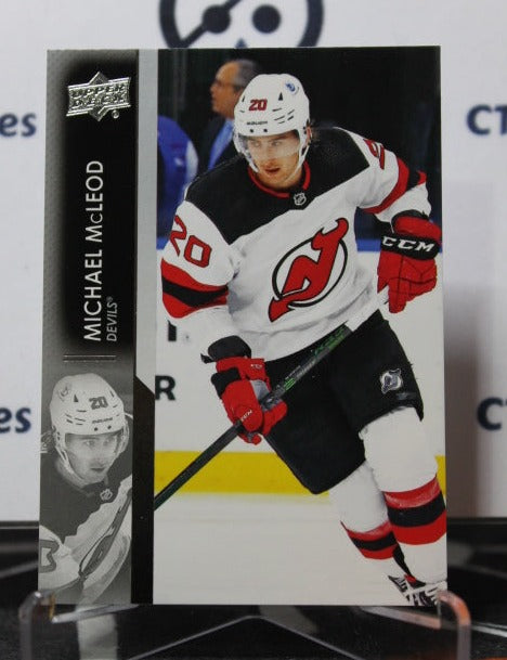 2021-22 UPPER DECK  MICHAEL McLEOD # 357 NEW JERSEY DEVILS  NHL HOCKEY TRADING CARD