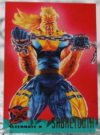 SABRETOOTH # 63 NM X-MEN '95 FLEER ULTRA MARVEL SUPER HEROES NON-SPORT TRADING CARD 1994