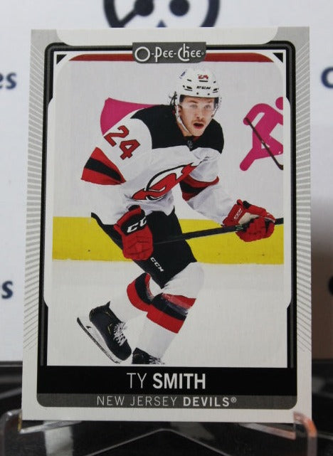 2021-22 O-PEE CHEE TY SMITH # 359  NEW JERSEY DEVILS  NHL HOCKEY TRADING CARD