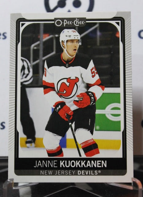 2021-22 O-PEE CHEE JANNE KUOKKANEN # 283  NEW JERSEY DEVILS  NHL HOCKEY TRADING CARD