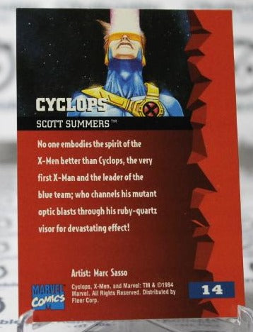 CYCLOPS # 14 X-MEN MARVEL '95 FLEER ULTRA NM SUPER HEROES NON-SPORT TRADING CARD 1994