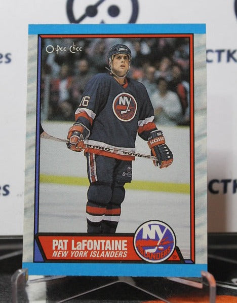 1989-90 O-PEE CHEE PAT LaFONTAINE # 60  NEW YORK ISLANDERS NHL HOCKEY CARD