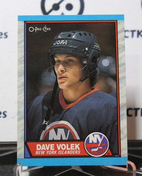 1989-90 O-PEE CHEE DAVID VOLEKE # 85 ROOKIE NEW YORK ISLANDERS NHL HOCKEY CARD